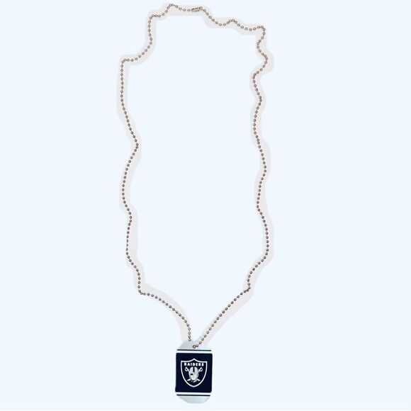 Las Vegas Raiders Dog Tag Ball Chain Necklace 11/13/23 Game Giveaway vs NY Jets - Picture 2 of 9